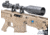 6mmProShop Barrett Licensed M98B RMAD w/Folding Stock Airsoft AEG Sniper Rifle, Full Size, Tan, SW-016TN