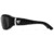 7 Eye Air Shield Sunglasses Briza, Sharp View Clear PC Lens, Glossy Black Frame, S-M, Women 310540