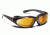7 Eye Bora AirShield Sunglasses,Dark Tortoise Frame,SharpView Yellow Lens,L-XL 140643