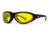 7 Eye Cyclone AirShield Sunglasses,Glossy Black Frame,SharpView Yellow Lens,S-L 200543