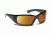 7 Eye Taku Full Wrap Sunglasses, Glossy Black Frame, Sharp View Copper Lens 570542