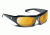 7 Eye Whirlwind AirShield Sunglasses,Glossy Black Frame,SharpView Yellow Lens,M-L 120543