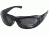 7 Eye Whirlwind Sunglasses, Glossy Black Frame, SharpView Gray Lens 120541