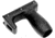 A3 Industries Picatinny Modular Vertical Foregrips w/ Integrated Handstop, 2In Smooth Aluminum Grip, Polymer Base, Black, VFG-129