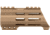 ABC RIFLE COMPANY American Built Custom Hybrid AR-15 M-LOK Handguard w/Finger Stop, 5in, Flat Dark Earth, HG15-CM-MLTC5-ABC-FDE