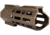 ABC RIFLE COMPANY Custom Hybrid Top Cut D-Front AR-10/DPMS LR-308 M-LOK Handguard, 7in, Bronze, HG10-CM-TCML7D-BB