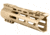 ABC RIFLE COMPANY Custom Hybrid Top Cut Super Slim AR-15 M-LOK Handguard, 7in, Flat Dark Earth, HG15-CM-MLTC7-FDE