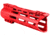 ABC RIFLE COMPANY Custom Hybrid Top Cut Super Slim AR-15 M-LOK Handguard, 7in, Red, HG15-CM-MLTC7-RD