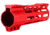 ABC RIFLE COMPANY Custom Hybrid Top Cut Super Slim AR-15 M-LOK Handguard, 7in, Red, HG15-CM-MLTC7-RD