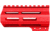 ABC RIFLE COMPANY Custom Slim AR-15 M-LOK Handguard, 4.5in, Red, HG15-CM-ML4D-RD