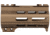 ABC RIFLE COMPANY Super Slim Free Float AR-15 M-LOK Handguard w/Handstop, 4in, Bronze, HG15-CM-ML4HSTP-BB