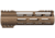 ABC RIFLE COMPANY Super Slim Free Float Hybrid Top Cut AR-15 M-LOK Handguard, 7in, Cerakote Bronze, HG15-TC-ML7-BB