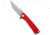 Acta Non Verba Knives Acta Non Verba Knives Z100 Liner Lock Knife Red G-10 3.5&quot; Stonewash, Red, Sleipner, adult, BHQ-148477
