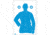 Action Target B-21E Blue w/Anatomy Scoring 100 Per Case, Blue, 23in x 35in, F-B21EANT-AV2-100