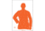 Action Target B-21E Economy 25 Yard Silhouette Target 100 Per Case, Orange, 23in x 35in, B-21E ORANGE-100