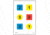 Action Target Command Targets 100 Per Case, Red/Yellow/Blue, 23in x 35in, DT-4C-100