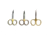 Adamsbuilt Adjustable Razor Scissors, Gold, 4.5in 892518