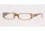 Adrienne Vittadini AV 7043 Eyeglasses Styles Amber Frame w/Non-Rx 50 mm Diameter Lenses
