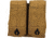 Advance Warrior Solutions Double Mag Pouch for AR15, AR10, AK47, Tan, ARDMP-TN