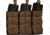 Advance Warrior Solutions Open Top Triple Mag Pouch for AR15, AR10, AK47, Tan, AROTTMP-TN