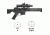 Aim Sports 1-4x24 Tri-Illuminated Red Dot Sight, 4.2in Eye Relief, 3 MOA, Black, ACRFFR