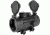 AimSports 1X42 Red Dot Sight Weaver Base w/ Flip-Up Lens, Black RT42W