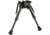 Aimtech Stud Mount 6-9 in Adjustable Lever Locking Pivot Notched Leg Bipod, Heavy Duty, Black, AFA-10755