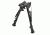 Aimtech Stud Mount 9-13 in Adjustable Notched Leg Bipod, Heavy Duty, Black, AFA-10753