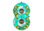 Airhead Blast Towable, 2 Rider, Teal / Yellow, AHBL-22