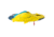 Airhead Carve Steerable Tube, 1 Rider, Blue / Yellow, AHCV-11