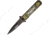 Albainox Rainblack Linerlock A/O Folding Knife, 3 black finish stainless blade, Black stainless handle with white imitation pearl , 18502-A
