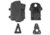 Alien Gear Holsters Rapid Force Level II Polymer OWB Holster, Right Hand, w/ Compact Light, Black, AG-R2-B-0601-BK-RH-CL-A0-C