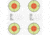Allen EZ Aim Load Development Paper Shooting Targets w/Log Informations, 13.5in Square, 12 Aiming Spots-Target, 25-Pack, Black, 15616