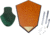 Allen Antler Mounting Kit, Green, 562, 562