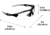 Allen Aspect Shooting Safety Glasses, Black/Gray Frame, Clear Lenses, One Size, 2380