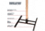 Allen EZ Aim Steel Target Stand Base, Black, Powder Coated Steel, 21in Long, 15543