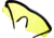 Allen Guardian Shooting Safety Glasses, Black Frame, Yellow Lenses, One Size, 2379