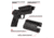 Allen Gun Ready Rail Handgun Magnet, 1 Handgun, Black, Metal, 5648