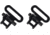 Allen Magnum Swivel Set, Black, 1in, 14510