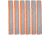 Allen Reflective Flagging Strips, 6in, Orange, 6 Pack, 458