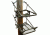 Amacker Outdoors Climb &amp; Carry Deer Thief Tree Stand/Game Cart Combo AM82021 - Tree stand configuration