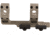 American Defense Manufacturing 2in Offset, 1.93in Top of Rail to Centerline of Rings, 34mm Dual Ring Scope Mount w/ 1/2in Titanium GI Bolts, Flat Dark Earth, Small, AD-RECON-H-34-FDE-TGIB