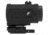 American Defense Manufacturing Flik3 Fixed Power 3X Magnifier w/ ADM Transition Mount and Titanium Lever, Black, Medium, FLIK-3X