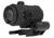 American Defense Manufacturing Flik3 Fixed Power 3X Magnifier w/ ADM Transition Mount and Titanium Lever, Black, Medium, FLIK-3X