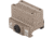 American Defense Manufacturing One Piece Trijicon MRO Mount Lower 1/3rd Co-Witness w/ 1/2in Titanium GI Bolt, Flat Dark Earth, Small, AD-MRO-11-FDE-TGIB