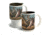 American Expedition Home and Away Stoneware Mug Set, Mustang Collage 4012100