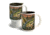 American Expedition Home and Away Stoneware Mug Set, Bass Collage 4012101