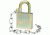 American Lock A5200GL Government Padlock w/ 9&quot; chain 903321