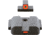 AmeriGlo CAP Sight Set for SmithWesson M&amp;P Shield w/Front Green Tritium Orange Square Outline/ Rear Orange Line Non Trit, SW-620