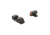 AmeriGlo I-Dot Sight set for FN High Power, Green Front with Orange Outline, Green Rear, Matte Finish, Black, FN-201